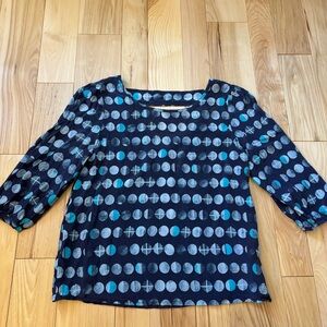 Anthropologie HD in Paris Moon Phase Silk Top